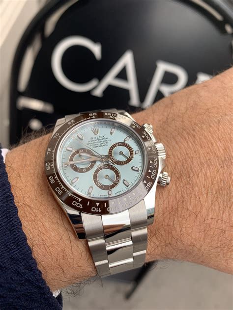 rolex presidential platinum ice blue|Rolex platinum daytona for sale.